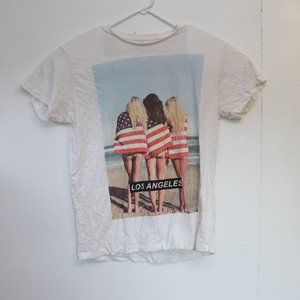Cedar Wood State Mens Graphic T Shirt Los Angeles Sz Large‎